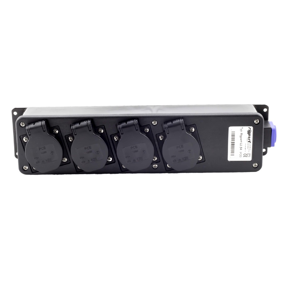 Rigport L1S4 powerCON blau » 04 x SchukoD, schwarz – Bild 2