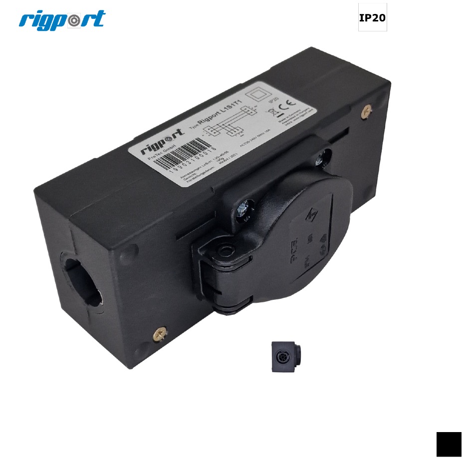 Rigport L1S2T1 powerCON TRUE 1 » SchukoD, black