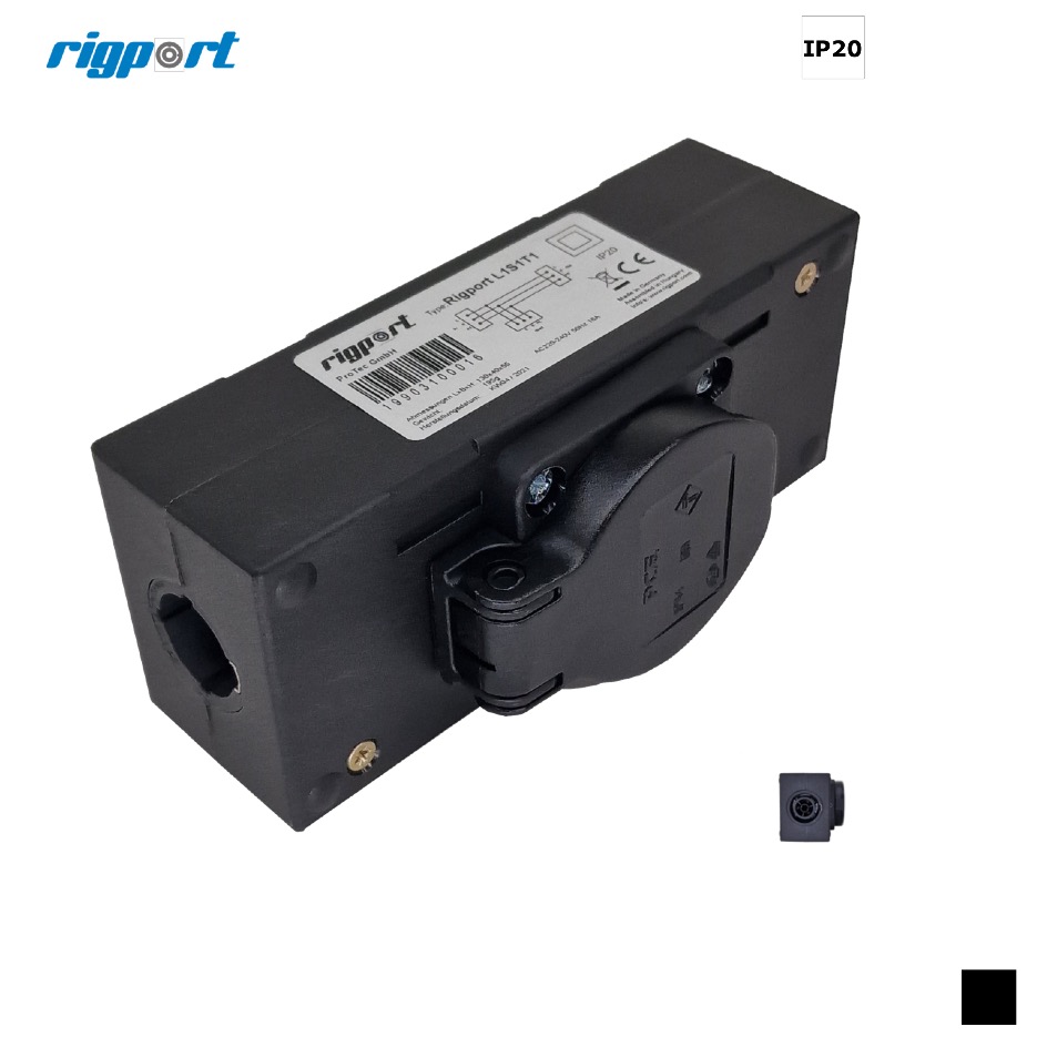 Rigport L1S2T1 powerCON TRUE 1 » SchukoD, schwarz
