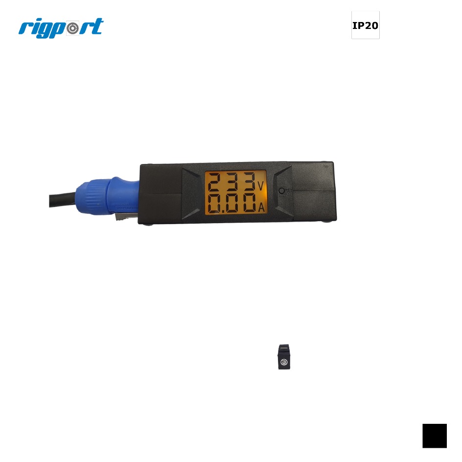 Rigport L1-PM-WD Powermonitor powerCON, noir