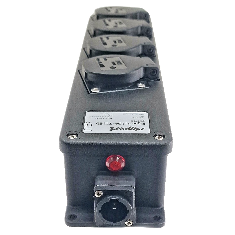 Rigport L1S4 powerCON TRUE1 » 04 x SchukoD, black - Image 2