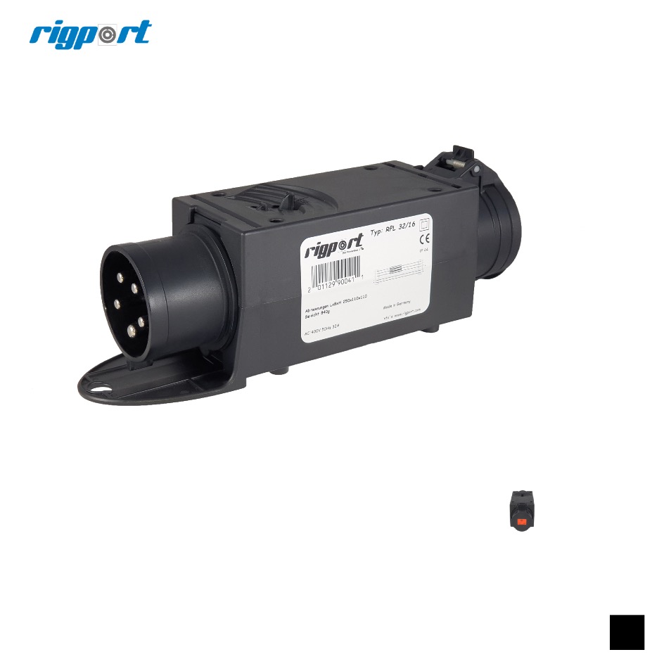 Rigport CEE32-5 » CEE16-5 mit MCB 3P-C, schwarz