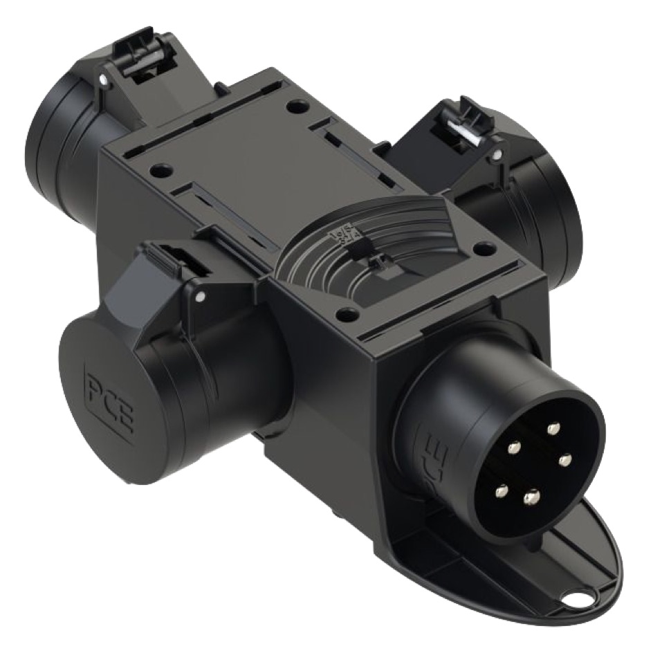 Rigport CEE32+ Distributeur triple, noir – Image 2