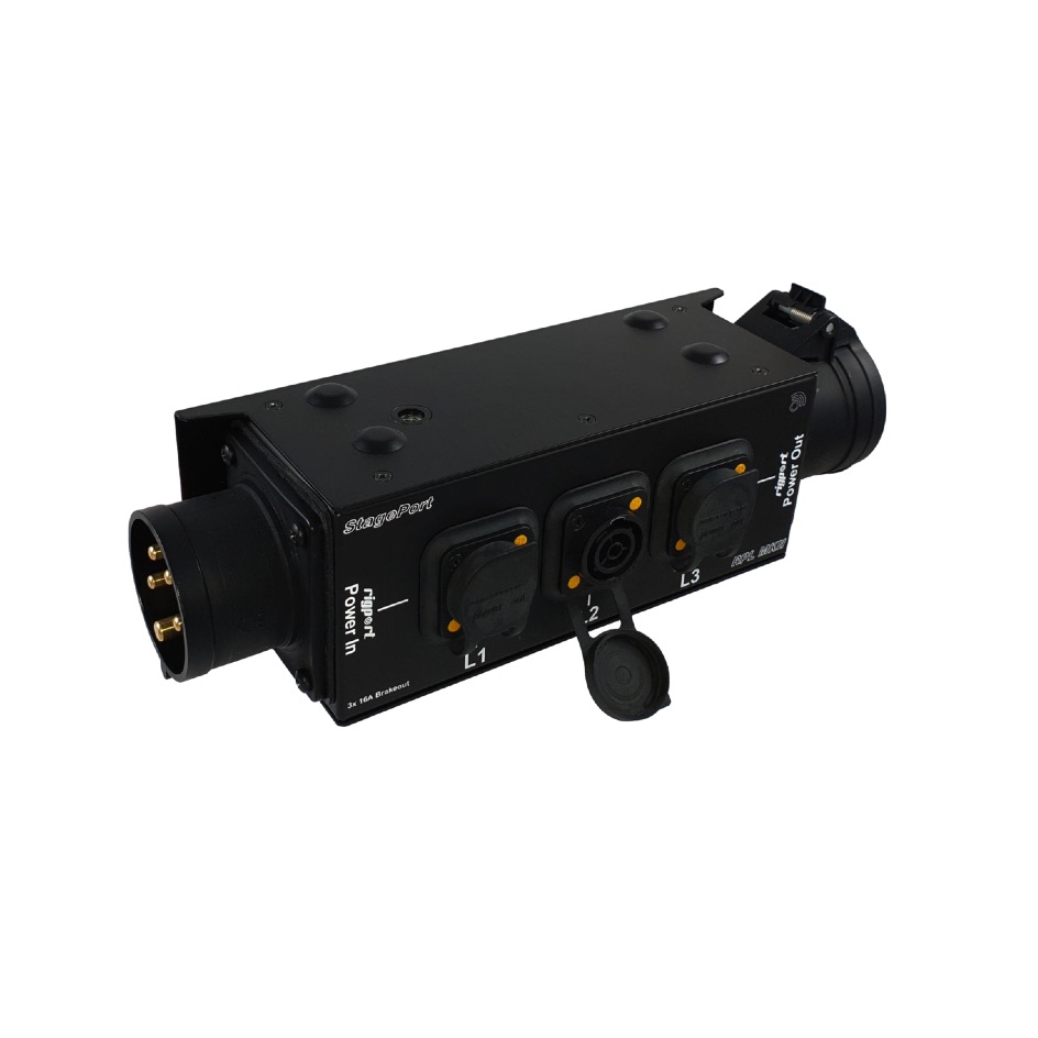 Rigport RPL16T1-MKII-WD CEE16-5 » 3 x powerCON TRUE1 WiFi Power Monitor, black - Image 2