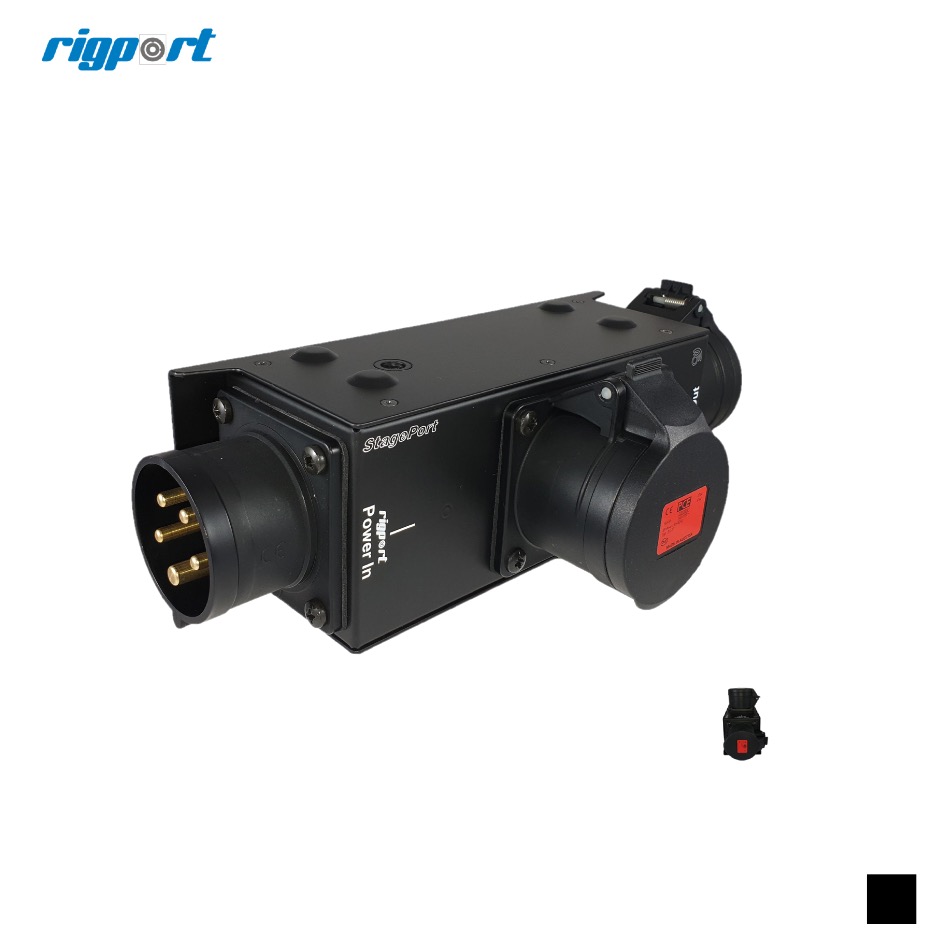 Rigport RPL16CEE-MKII CEE16-5 Verteiler, schwarz