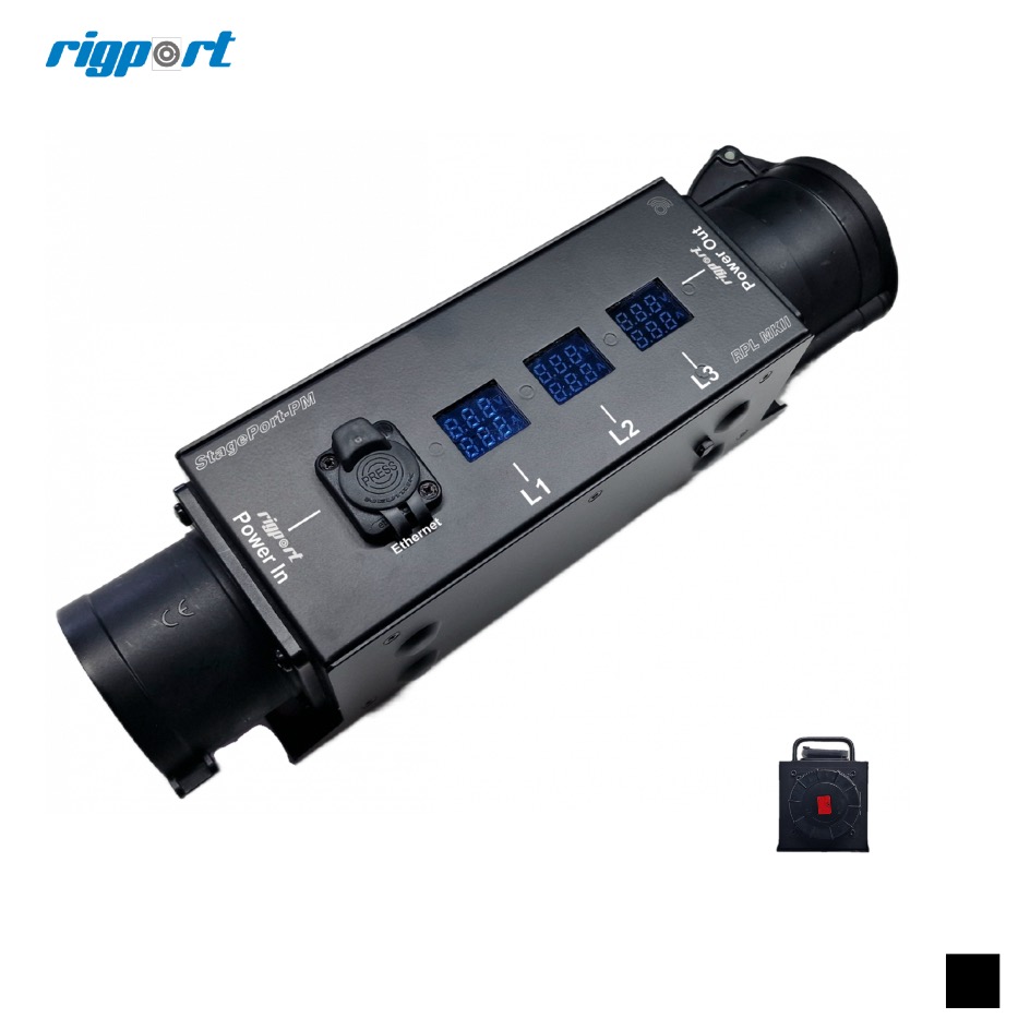 Rigport RPL16-PM-WD CEE16-5 Power Monitor WiFi & BT, schwarz