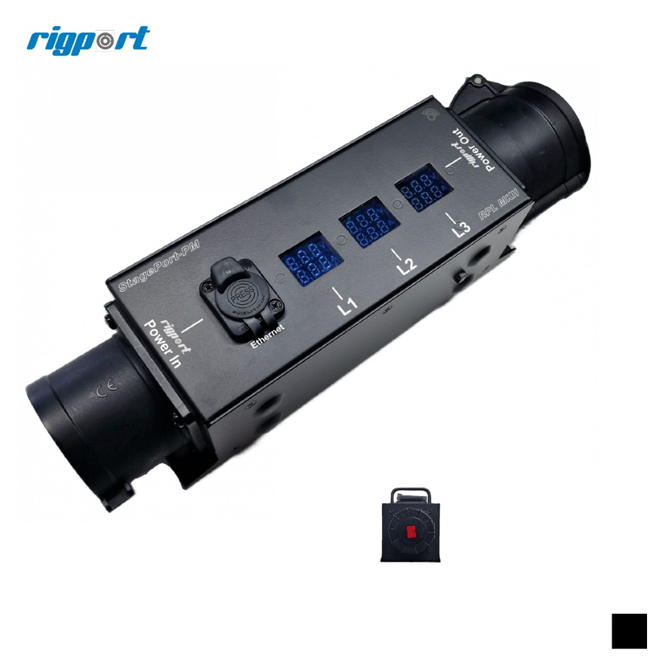 Rigport RPL32-PM-WD CEE32-5 Power Monitor WiFi & BT, noir