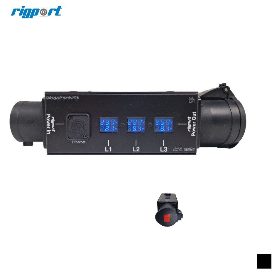 Rigport RPL16-PM CEE16-5 Power Monitor, black