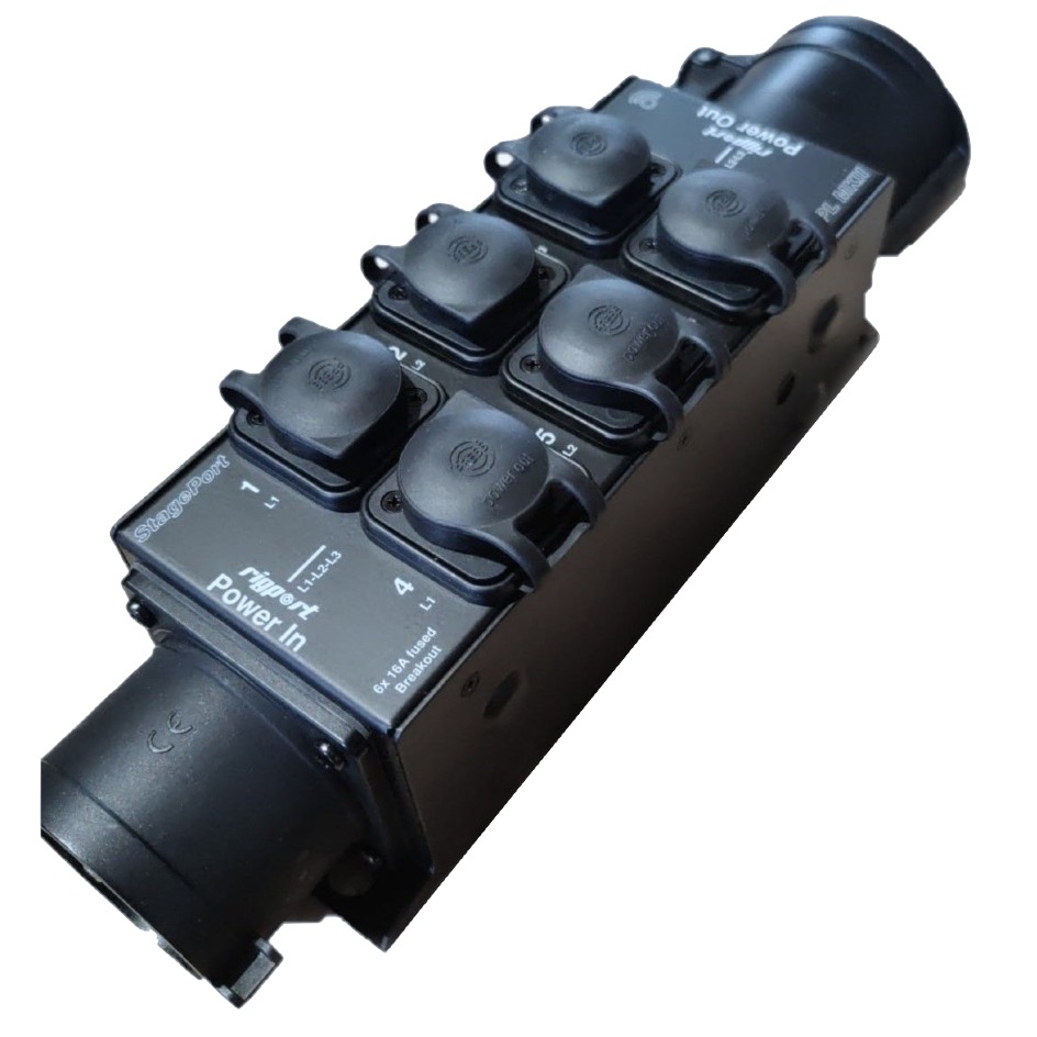 Rigport RPL16T1-6x-MKII CEE16-5 » 6 x powerCON TRUE1, black - Image 2