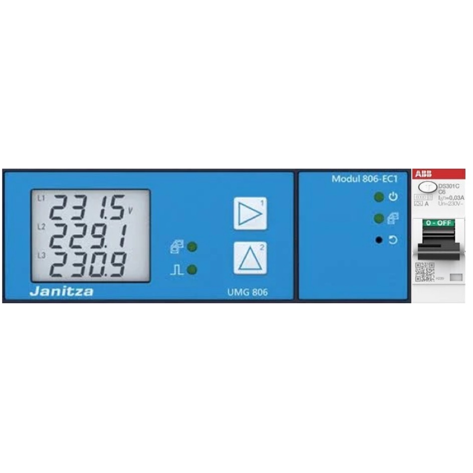 Rigport RPL63-PM-WD PRO CEE63-5 Moniteur d'énergie, noir – Image 6