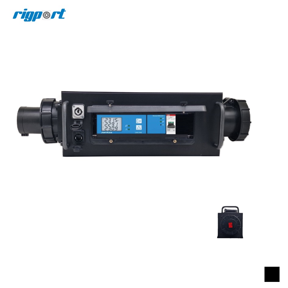 Rigport RPL125-PM-WD PRO CEE125-5 Energie Monitor, schwarz