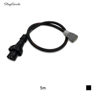 Stagesmarts Power Input Cable CEE63A » Harting 63A, TITANEX 5G16, 5m, black