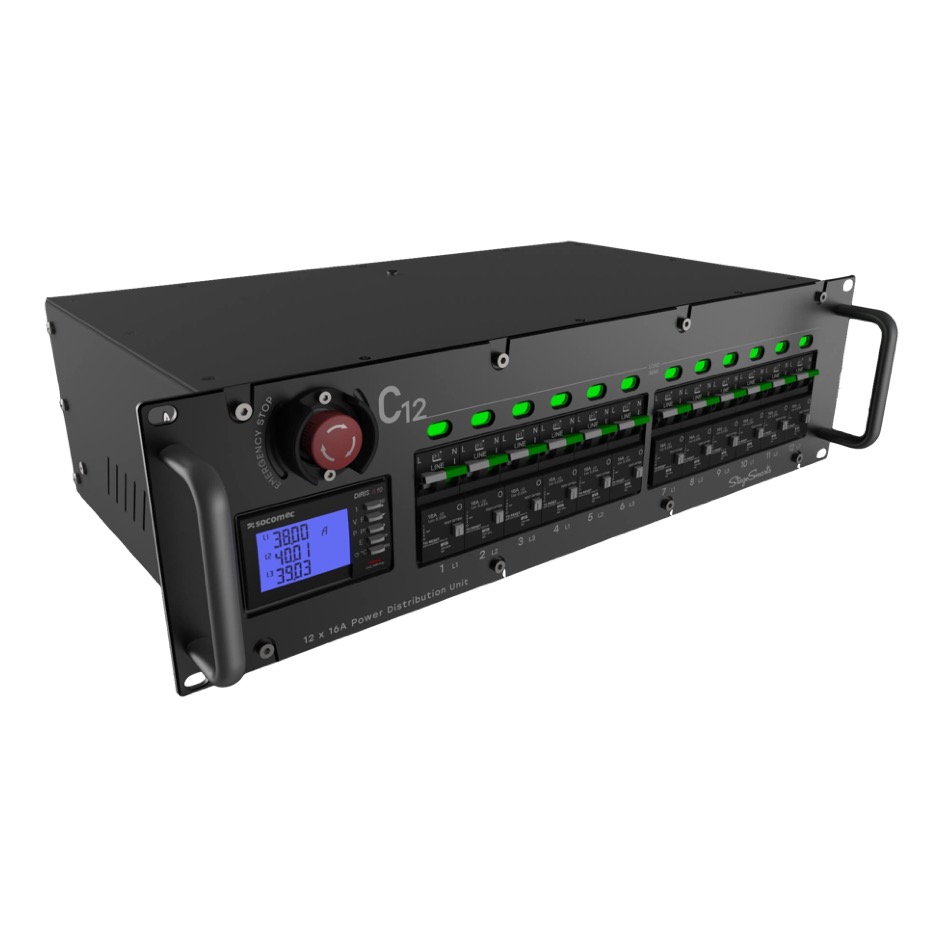 Stagesmarts C12, 12x16A, Webserver, schwarz – Bild 2
