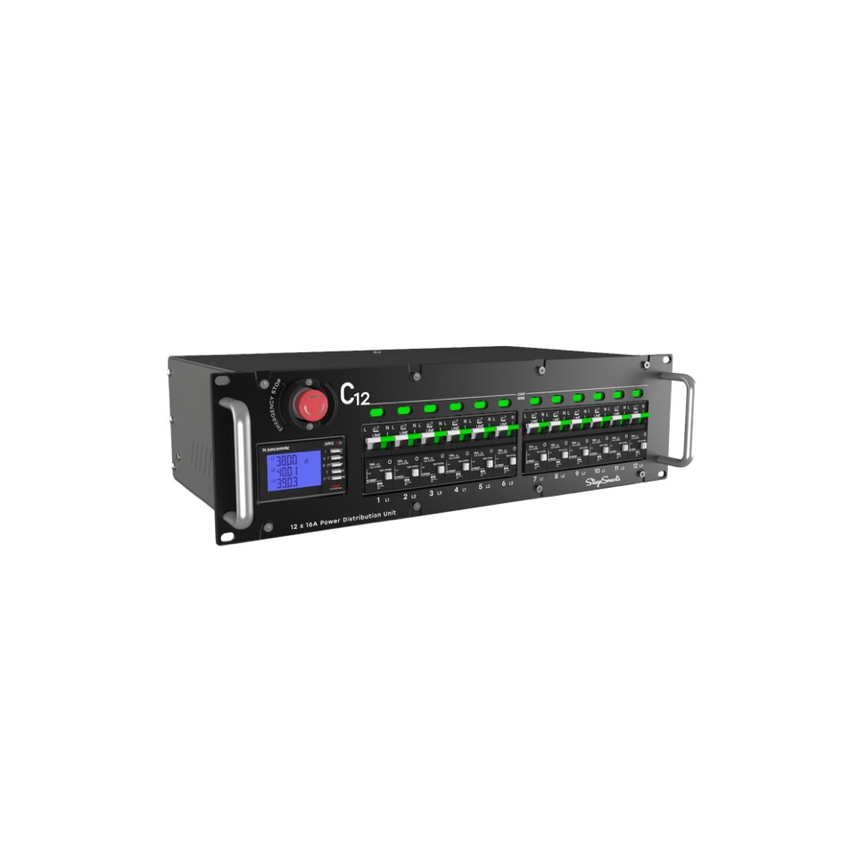 Stagesmarts C12, 12x16A, Webserver, schwarz – Bild 4