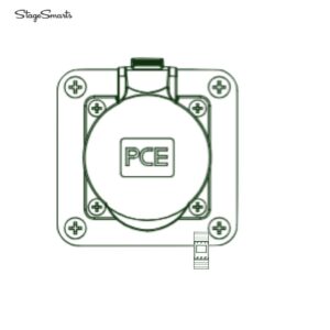 Stagesmarts C72TV Outlet CEE16-5 with MCB and adjust. RCD