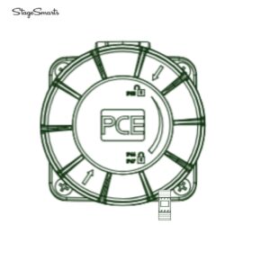 Stagesmarts C72TV Outlet CEE63-5 with MCB and adjust. RCD