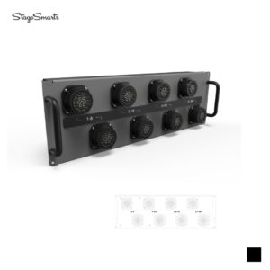 Stagesmarts C72TV Module de sortie 8xSocapex Typ, noir