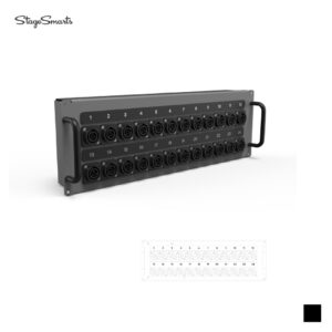 Stagesmarts C72TV Module de sortie 24x Neutrik powerCON TRUE 1, noir