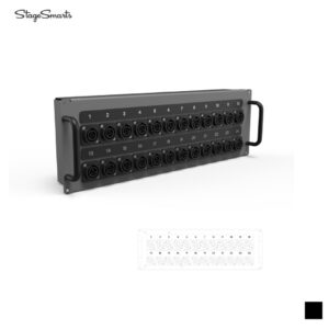 Stagesmarts C72TV Output module 24x Neutrik powerCON TRUE 1, black