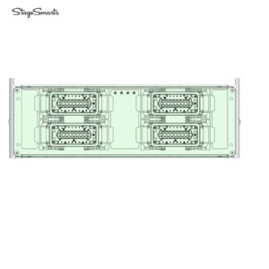 Stagesmarts Xr48 output panel with 04 x HAN16, 6-Channels