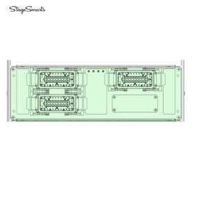 Stagesmarts Xr48 output panel with 03 x HAN16, 8 Channels
