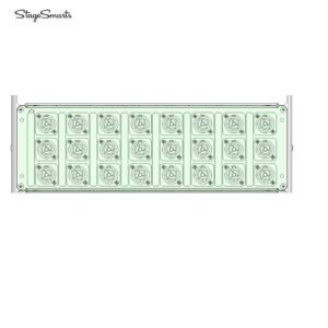 Stagesmarts Xr48 output panel with 24x PCT1