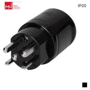 Max Hauri TH T25, 3LNPE Fiche de câble, Contact à vis, noir