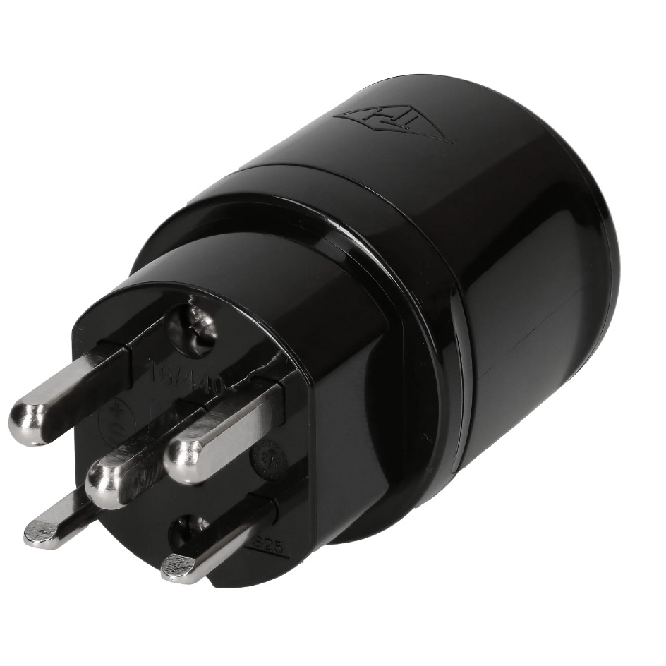 Max Hauri TH T25, 3LNPE Kabelstecker, Schraubkontakt, schwarz – Bild 2