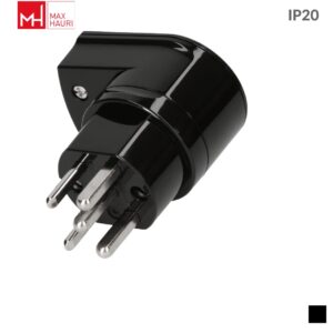 Max Hauri TH T25, 3LNPE Cable plug angled 90, Screw contact, black