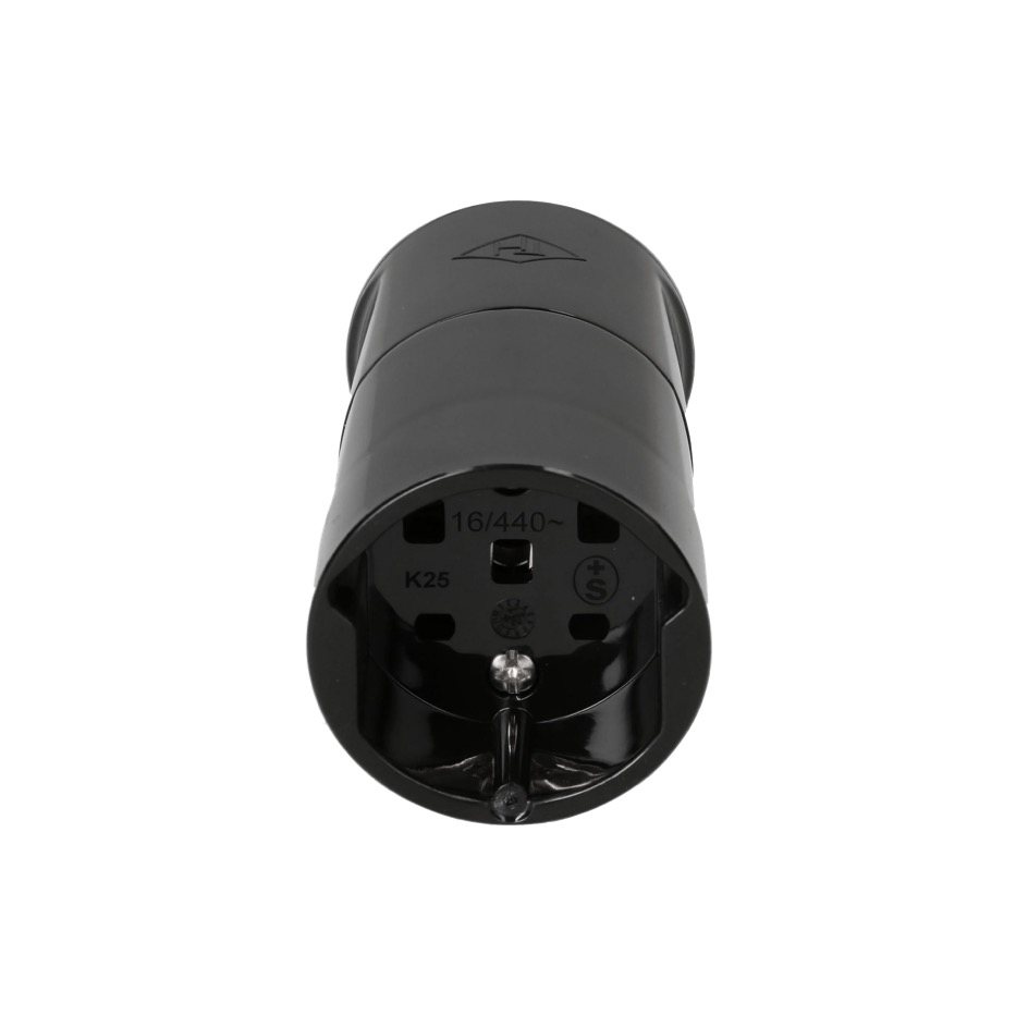 Max Hauri TH T25, 3LNPE Kabelbuchse, Schraubkontakt, schwarz – Bild 3