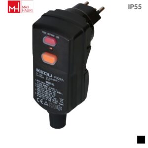 Max Hauri RCD safety plug T13 30mA, type A for cable mounting, Screw contact, black
Predecessor type: 109645