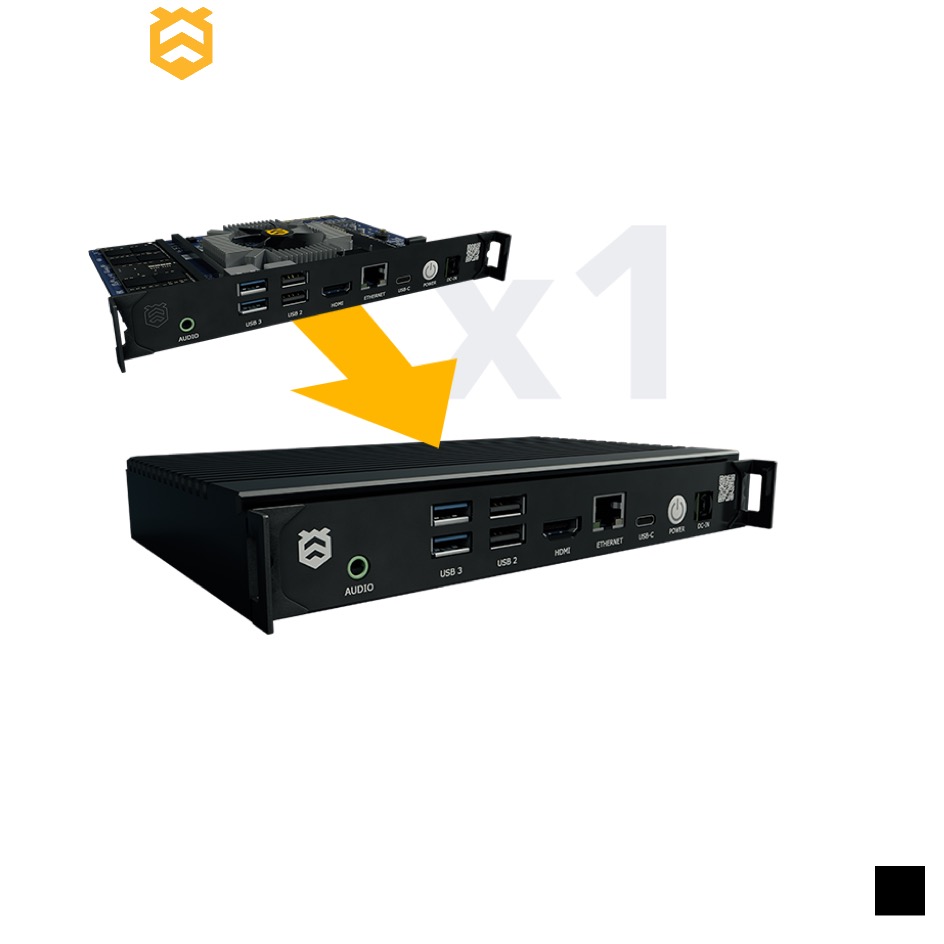 Hive Media Control BEEBOX Enclosure, black
