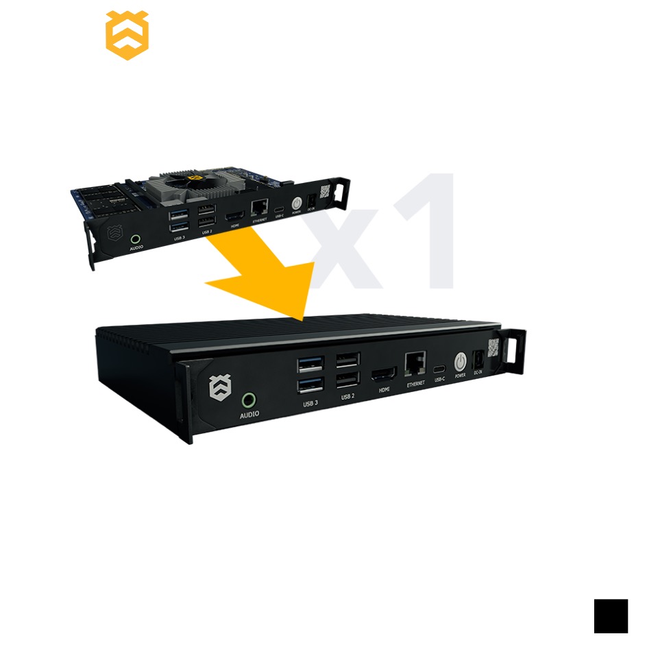 Hive Media Control BEEBOX boîtier, noir