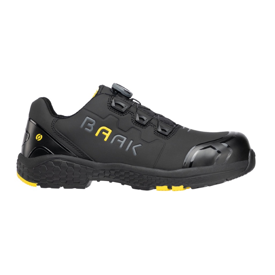 Baak®Go&Relax ALEX Sicherheitshalbschuh S3S FO HRO LG SC SR ESD, schwarzgelb – Bild 4