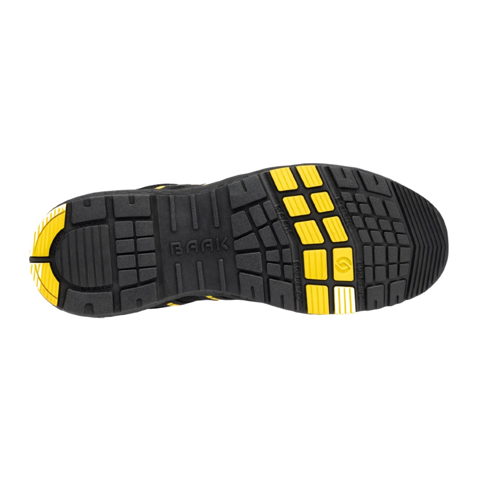 Baak®Go&Relax ALEX Sicherheitshalbschuh S3S FO HRO LG SC SR ESD, schwarzgelb – Bild 5