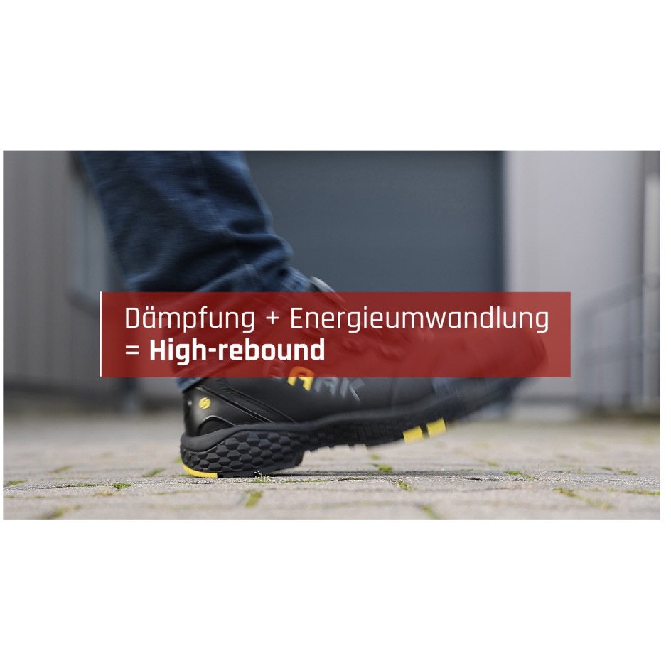 Baak®Go&Relax ALEX Sicherheitshalbschuh S3S FO HRO LG SC SR ESD, schwarzgelb – Bild 6