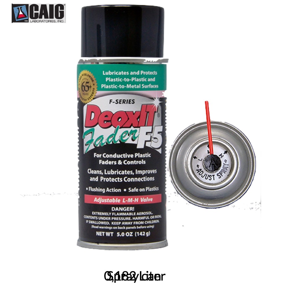 Caig Laboratories Inc. DeoxIT F5 Faderlube | 0,182 liter Spray can