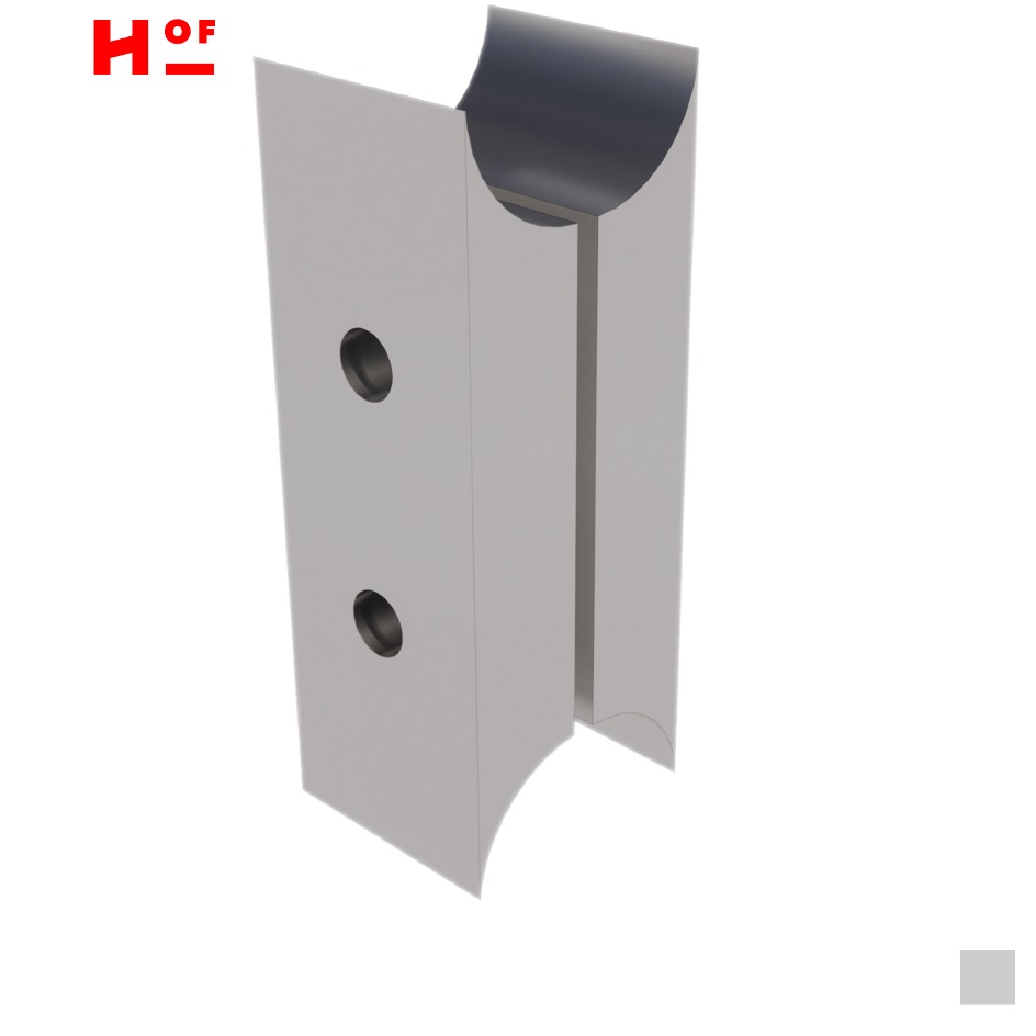 HOF HOFBOLT 200-2 Slide Connector, Aluminium roughly
