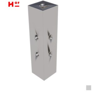 HOF HOFBOLT 200-2 Corner Connector, Aluminium roughly