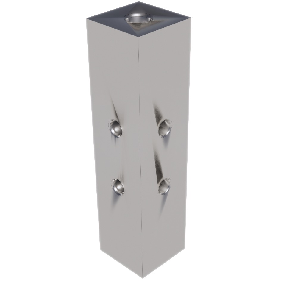 HOF HOFBOLT 200-2 Connecteur d'angle, Aluminium bruux – Image 2