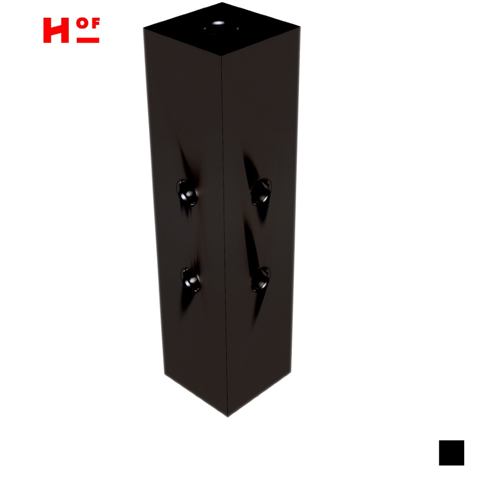 HOF HOFBOLT 200-2 Connecteur d'angle, noir
