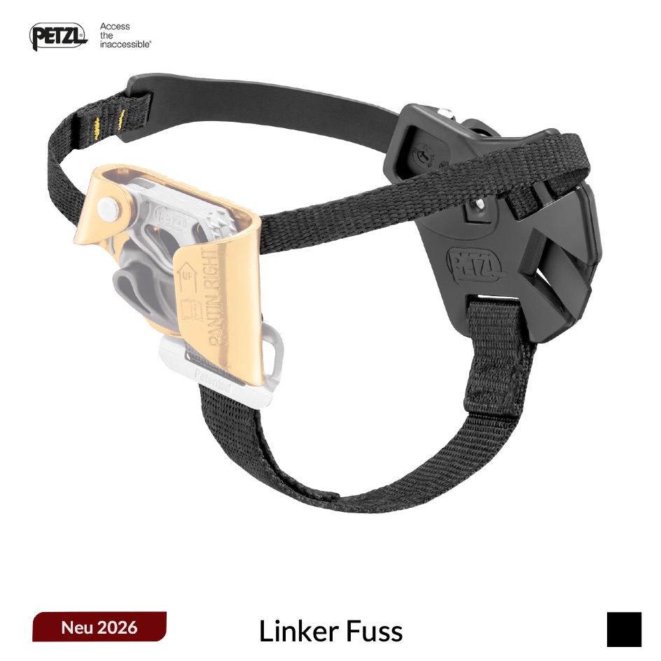Petzl PANTIN® CLICK® Ersatzfussriemen Linker Fuss, schwarz