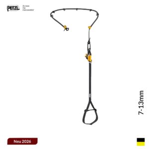 Petzl Set KNEE ASCENT, 7-13mm, blackyello