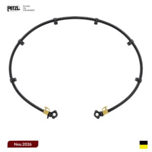 Petzl KNEE ASCENT Set attachment, blackyello
