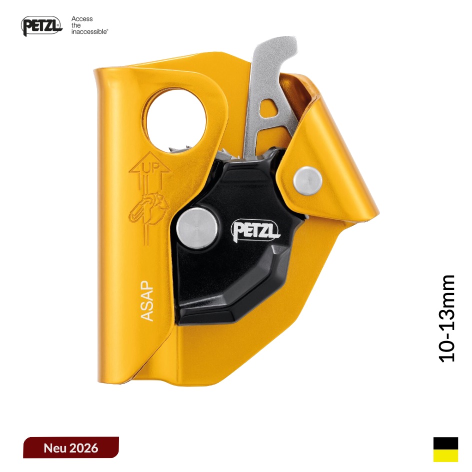 Petzl ASAP®, 10-13mm, gelbschwarz
