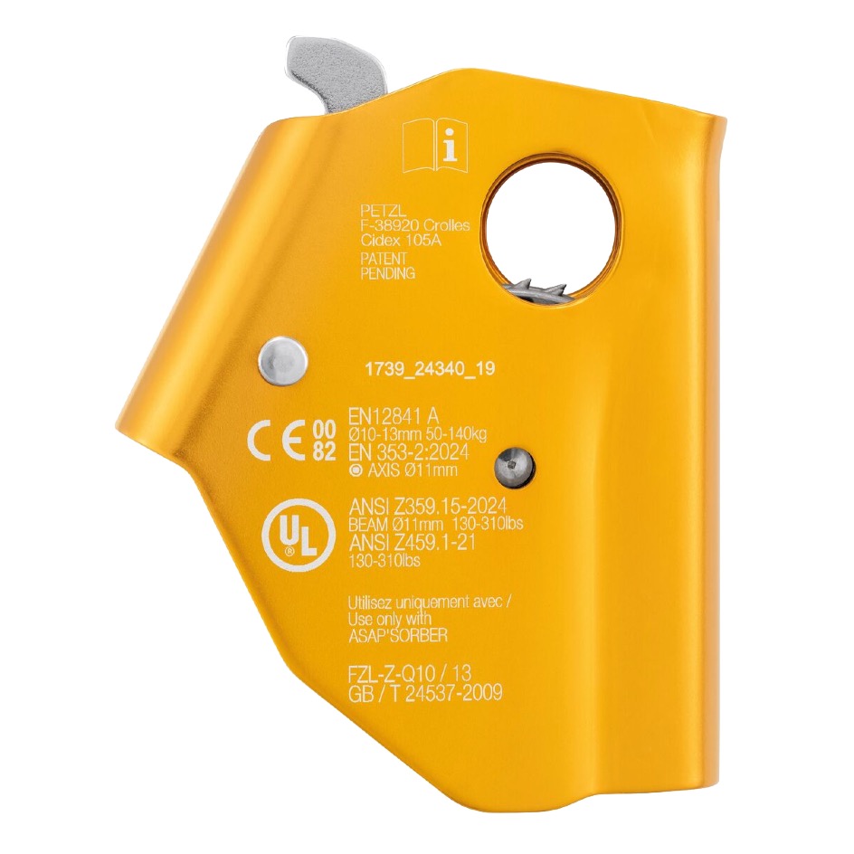 Petzl ASAP®, 10-13mm, gelbschwarz – Bild 3