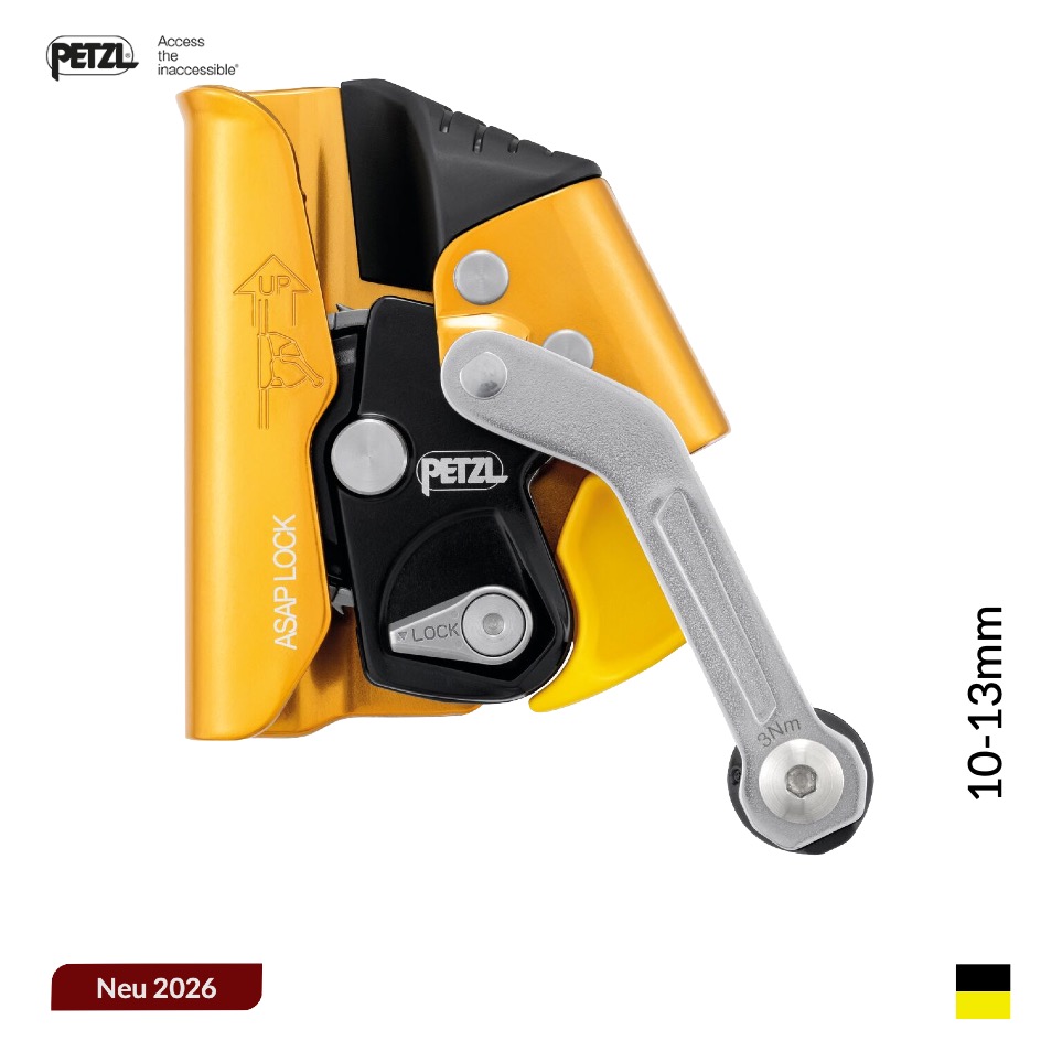 Petzl ASAP® LOCK, 10-13mm, yellowblack