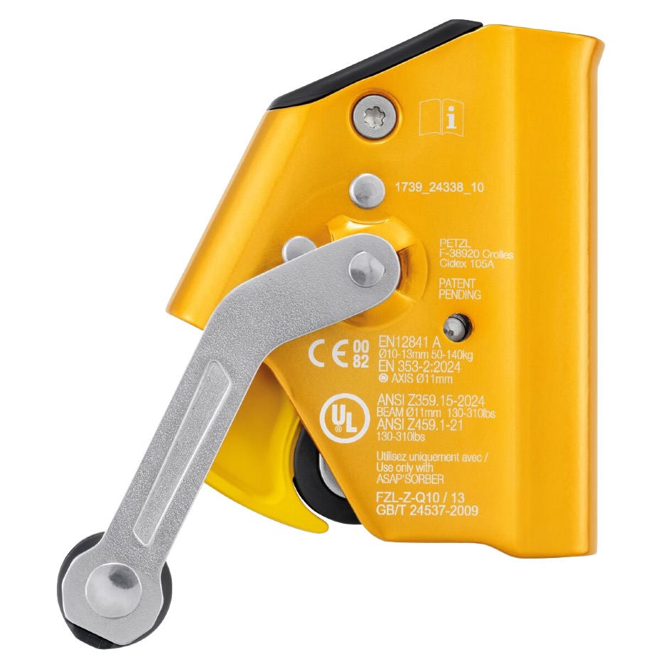 Petzl ASAP® LOCK, 10-13mm, yellowblack - Image 3