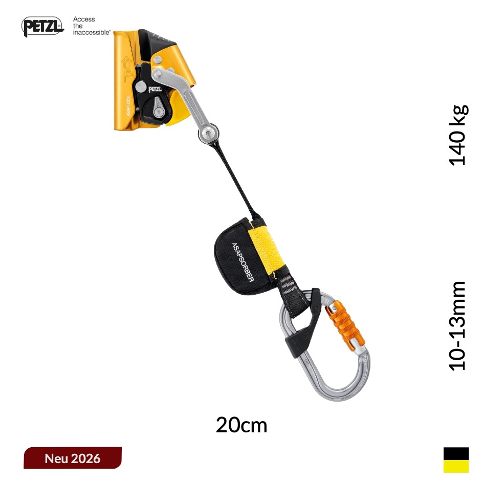 Petzl ASAP® LOCK KIT ASAP'SORBER 20, 10-13mm, 140kg, blackyello, 20cm