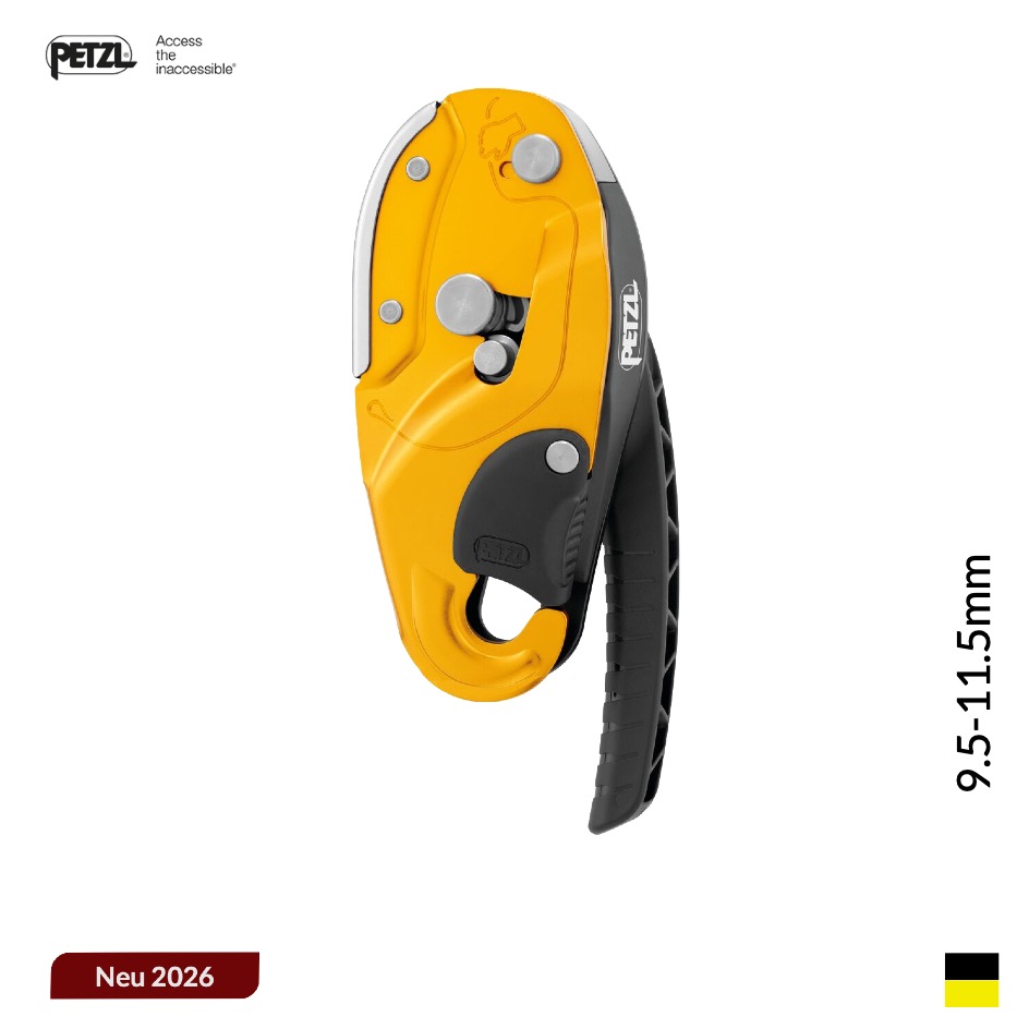 Petzl RIG® Standart, 9.5-11.5mm, gelbschwarz